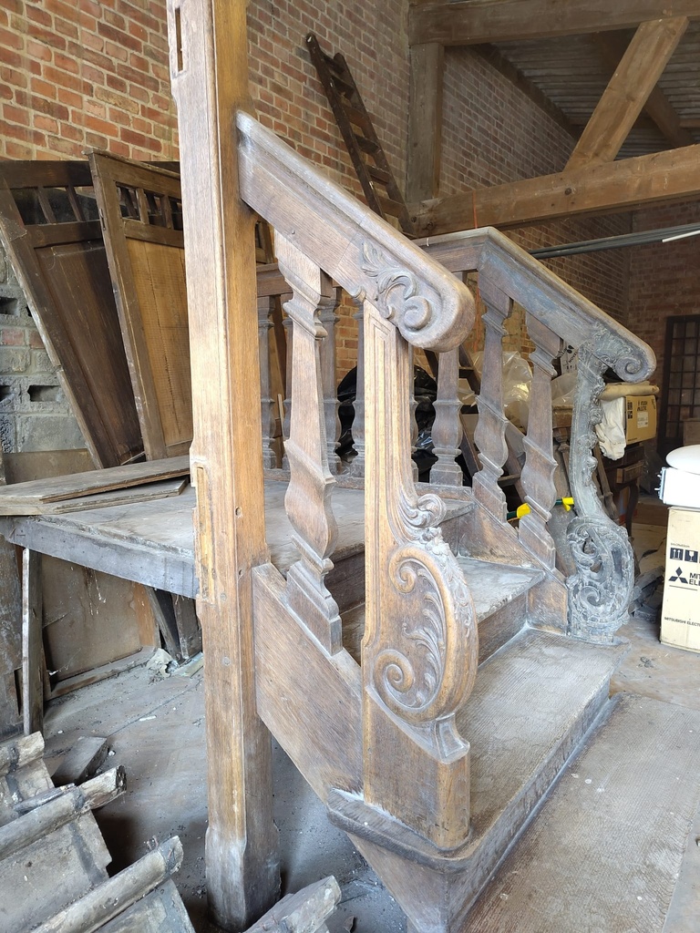 Stock Liège - Escalier maison César Franck datant du 19ème siècle