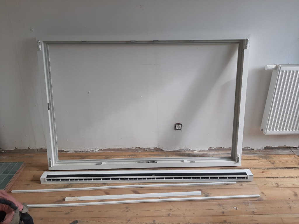 Châssis PVC blanc - Neuf Kommerling