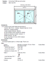 Châssis PVC blanc - Neuf Kommerling