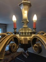Lustre ancien en laiton à 8 bras – style classique (L) 