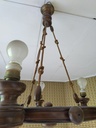 Lustre en bois style gouvernail marin (L) 