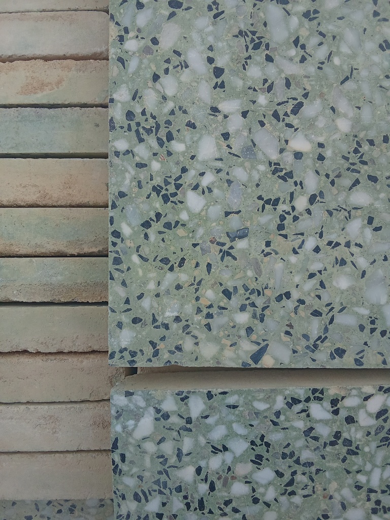 Terrazzo tons verts 30*30*2.5