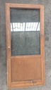 Porte extérieure en bois massif (L)  