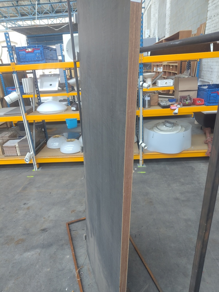 Double porte en bois massif vintage - 204x80