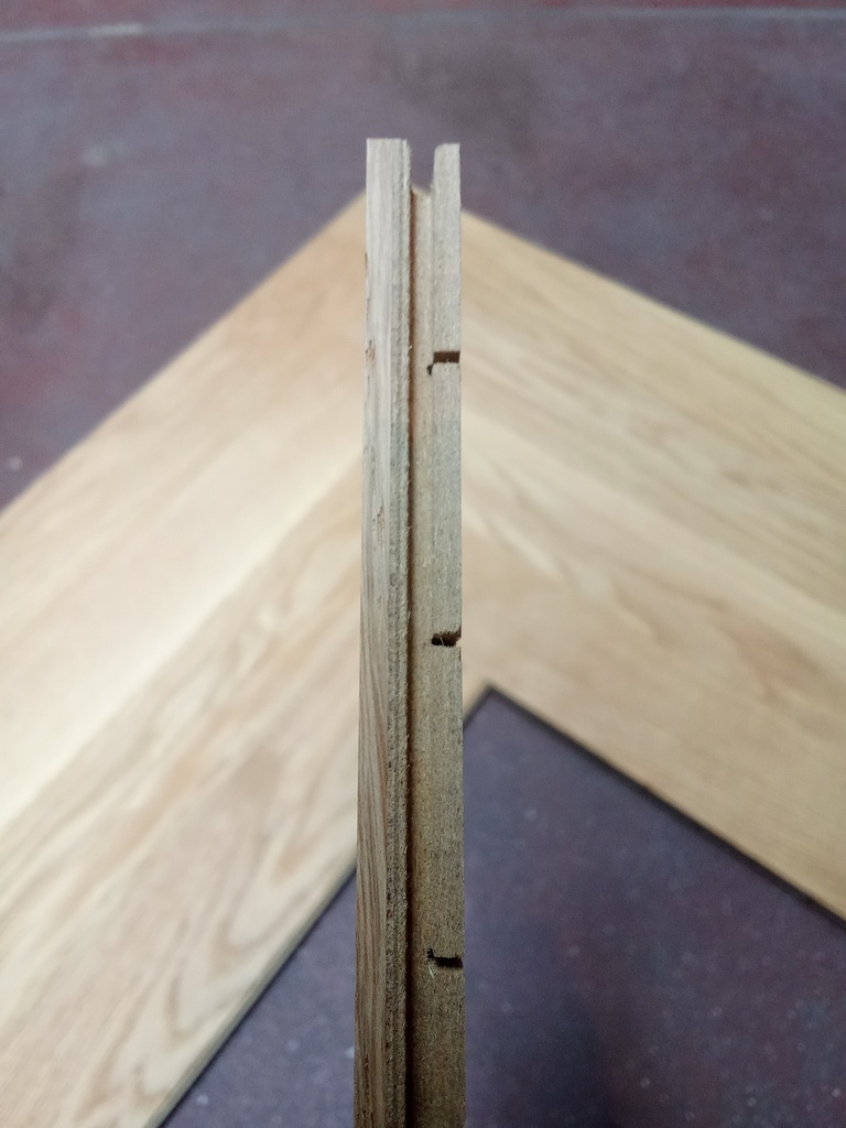 Parquet chêne semi massif - Bâton rompu 