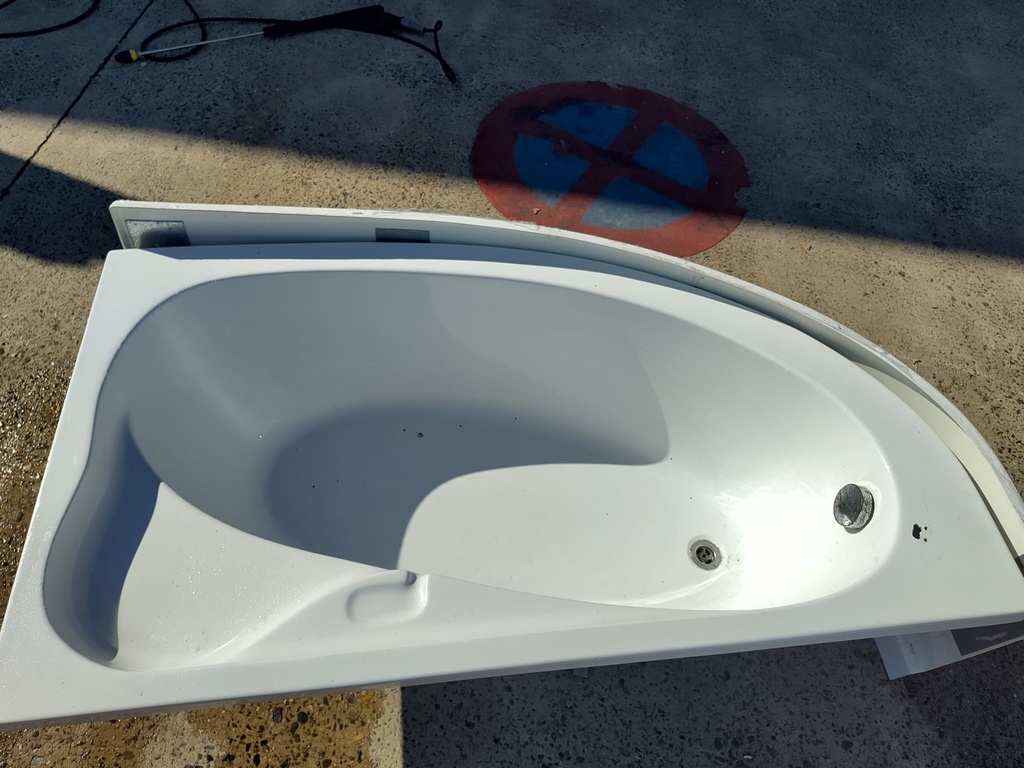 Baignoire d'angle 160x90x50 cm  (L) 