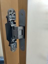 Porte en bois massif avec hublot 263x70x4 cm (L)
