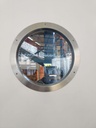 Porte en bois massif avec hublot 263x70x4 cm (L)
