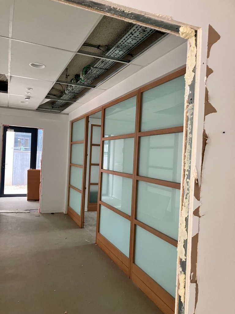 Cloisons bois vitrée de bureau (L)