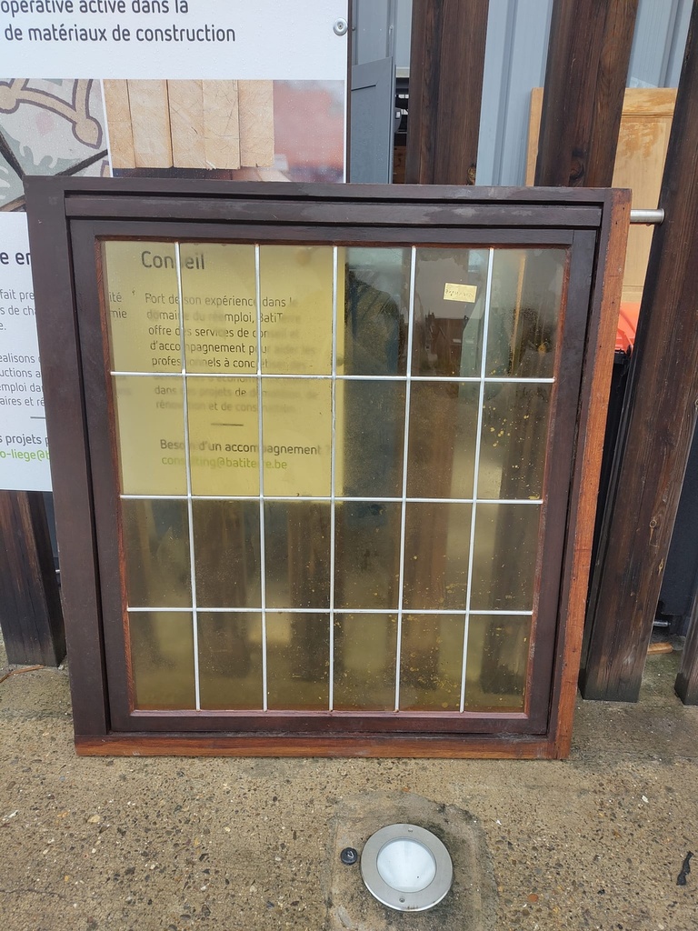 Châssis ancien simple vitrage fumé (L)