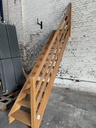 Escalier droit chêne - 13 marches avec main courante (L)