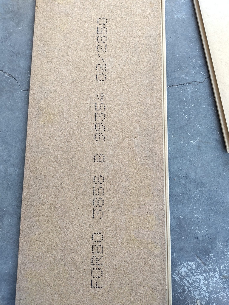 Revêtement de sol en liège bicolore - beige/vert (L)