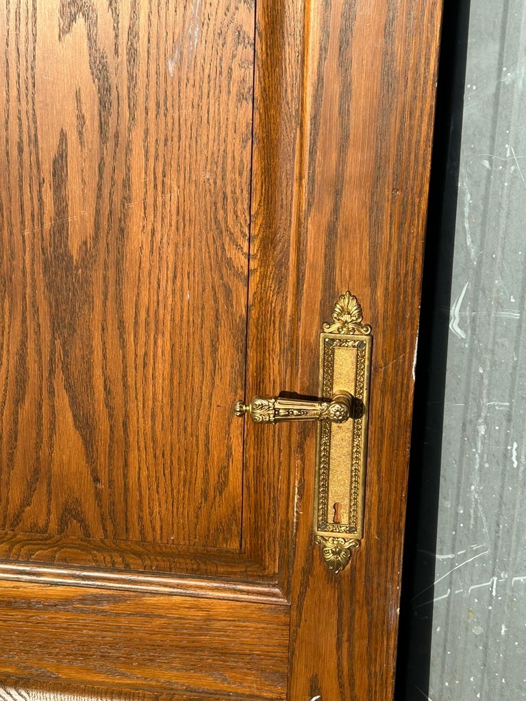 Porte en chêne massif 204x87,5x4 cm (L)  