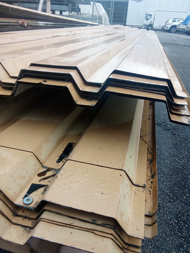 Tôle bac acier - jaune