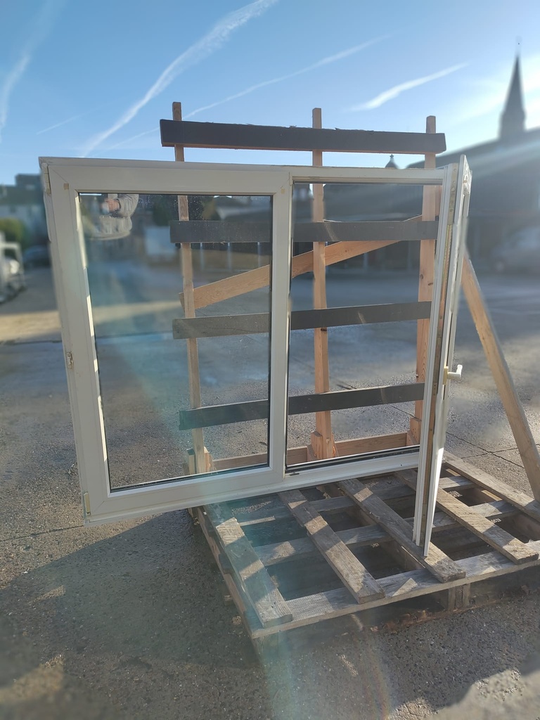 Châssis double vantaux PVC  ... cm (L)