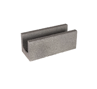 Bloc de béton en u