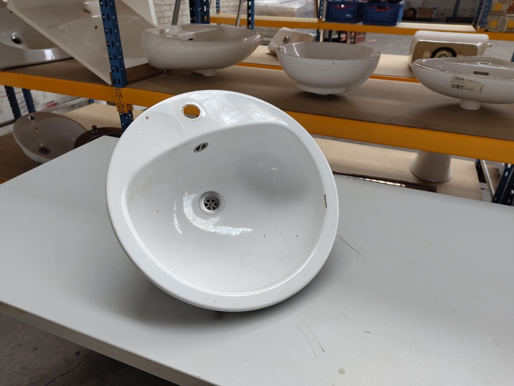 Vasque à encastrer (acier vitrifié) (L) 