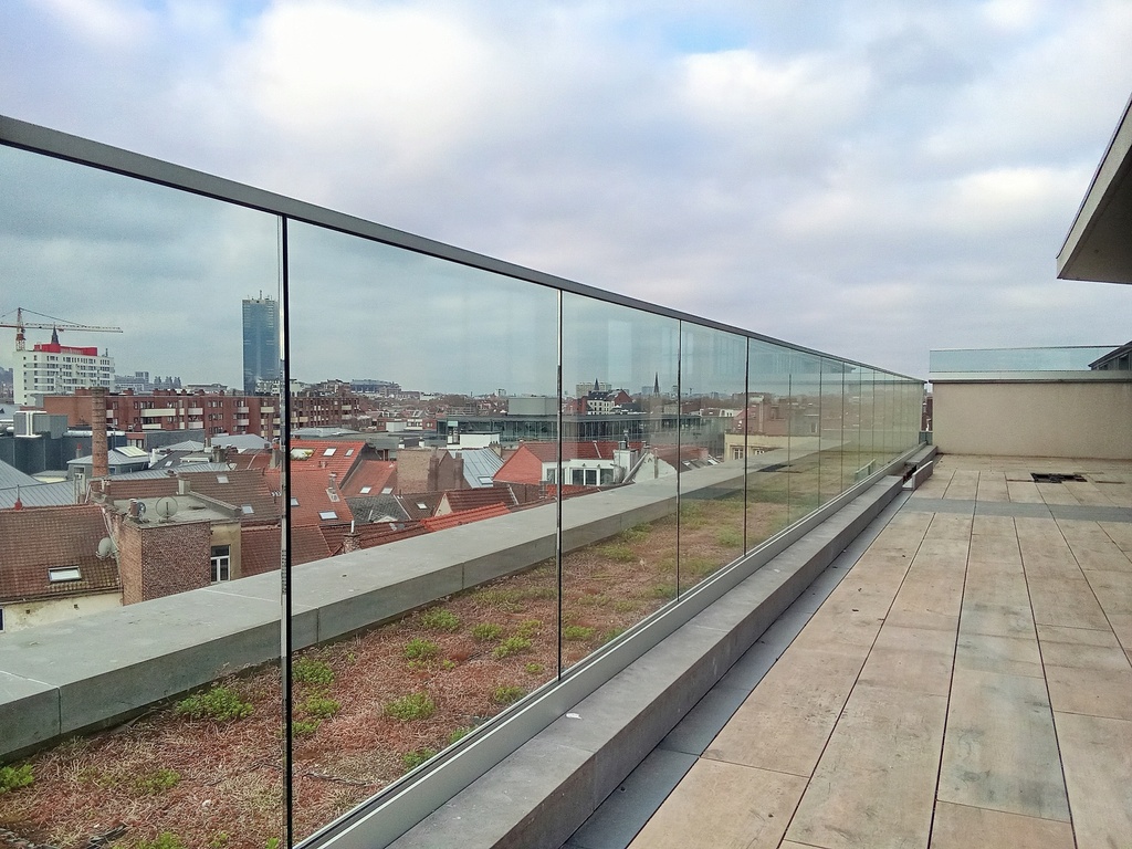 Garde corps verre - aluminium