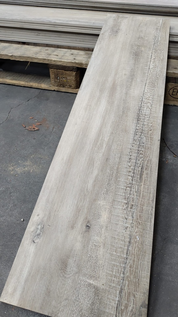 Carrelage clair effet bois 120x30 (type 2) (L) 