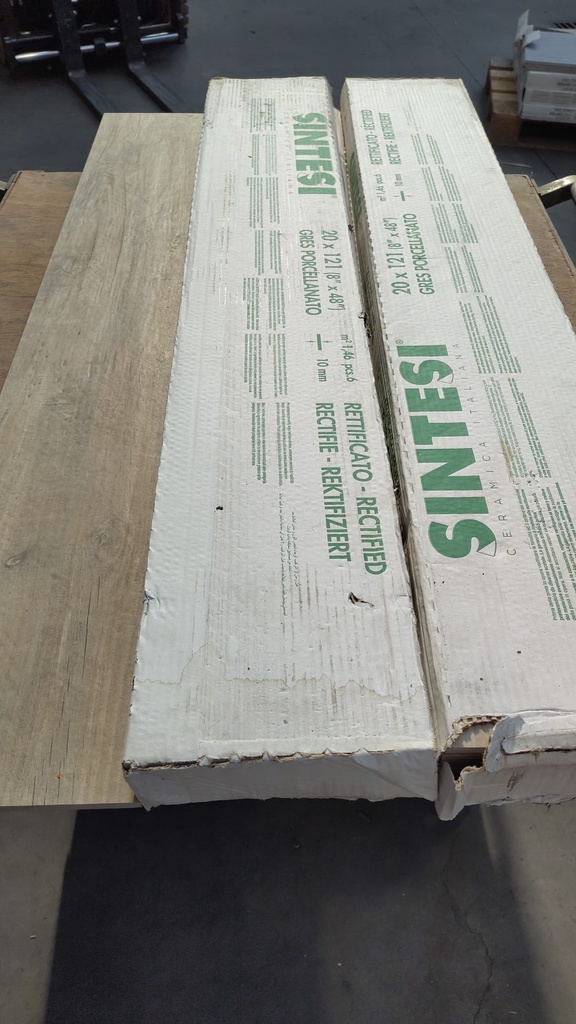 Carrelage SINTESI gris imitation bois 120x20 (L)