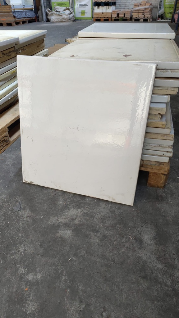 Dalle de céramique blanche 60x60x3cm (L)
