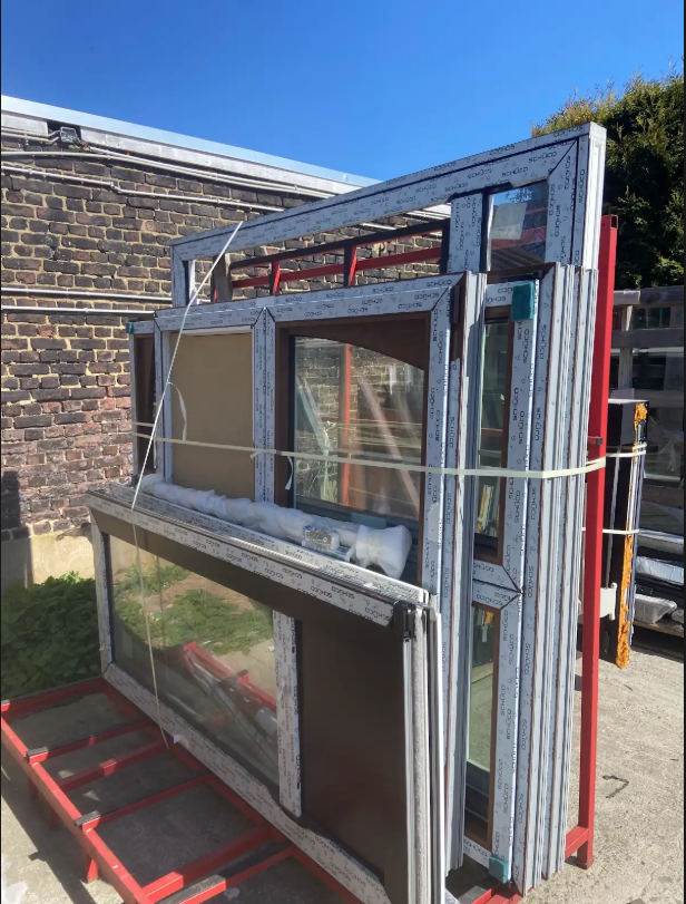 Châssis faux cintrage couleur Noyer (lot) (L) 