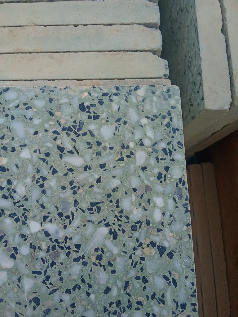 Terrazzo tons verts 30*30*2.5
