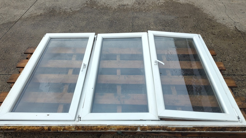 Chassis PVC blanc - 3 parties (L)