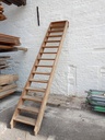 Escalier droit en chêne - 15 marches