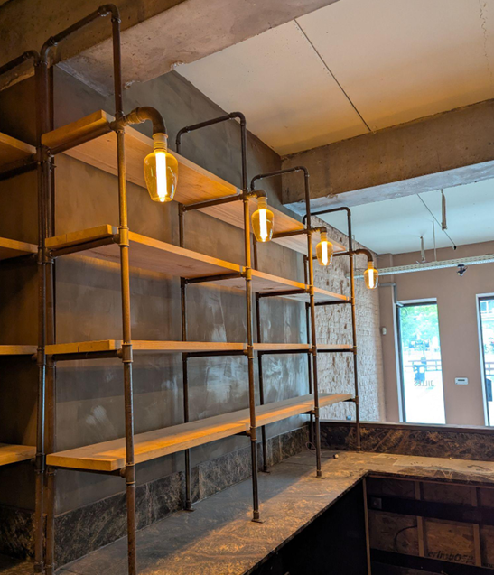 Support d'étagère - Style industriel