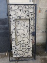 Porte de jardin en fer forgé- Noir
