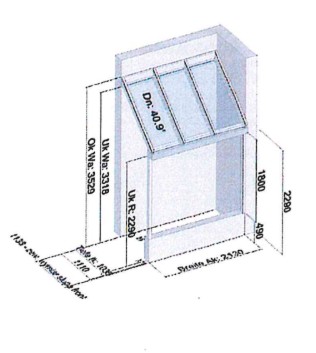 Véranda à encastrer (L) 