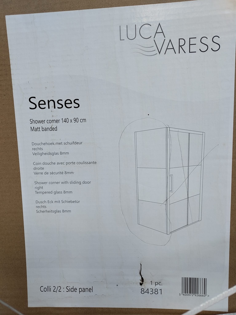 Paroi de douche 200x84 cm (L) 