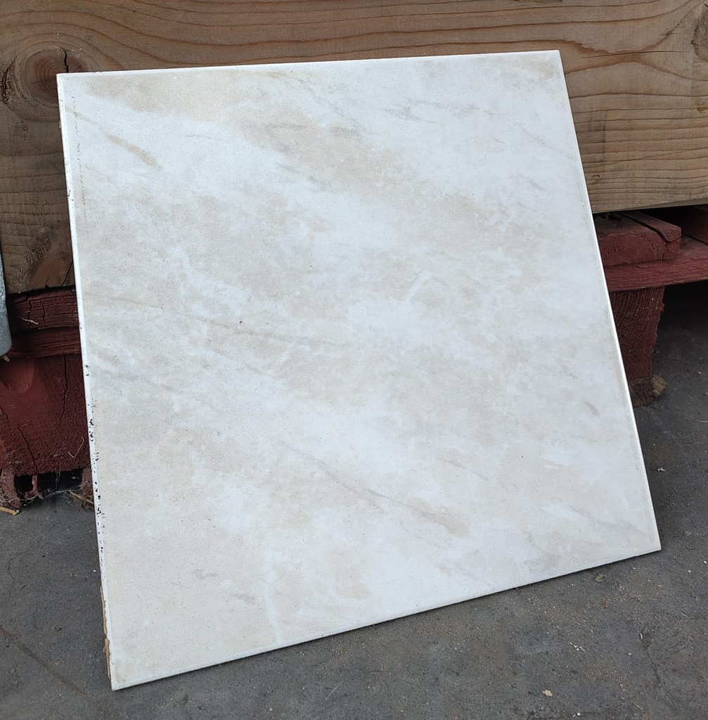 Carrelage blanc nacré 30x30x0,5 cm (L) 