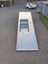 Plan de travail en inox avec eviers