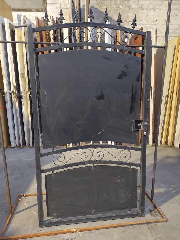 Portail acier noir 100x170x4 cm (L)