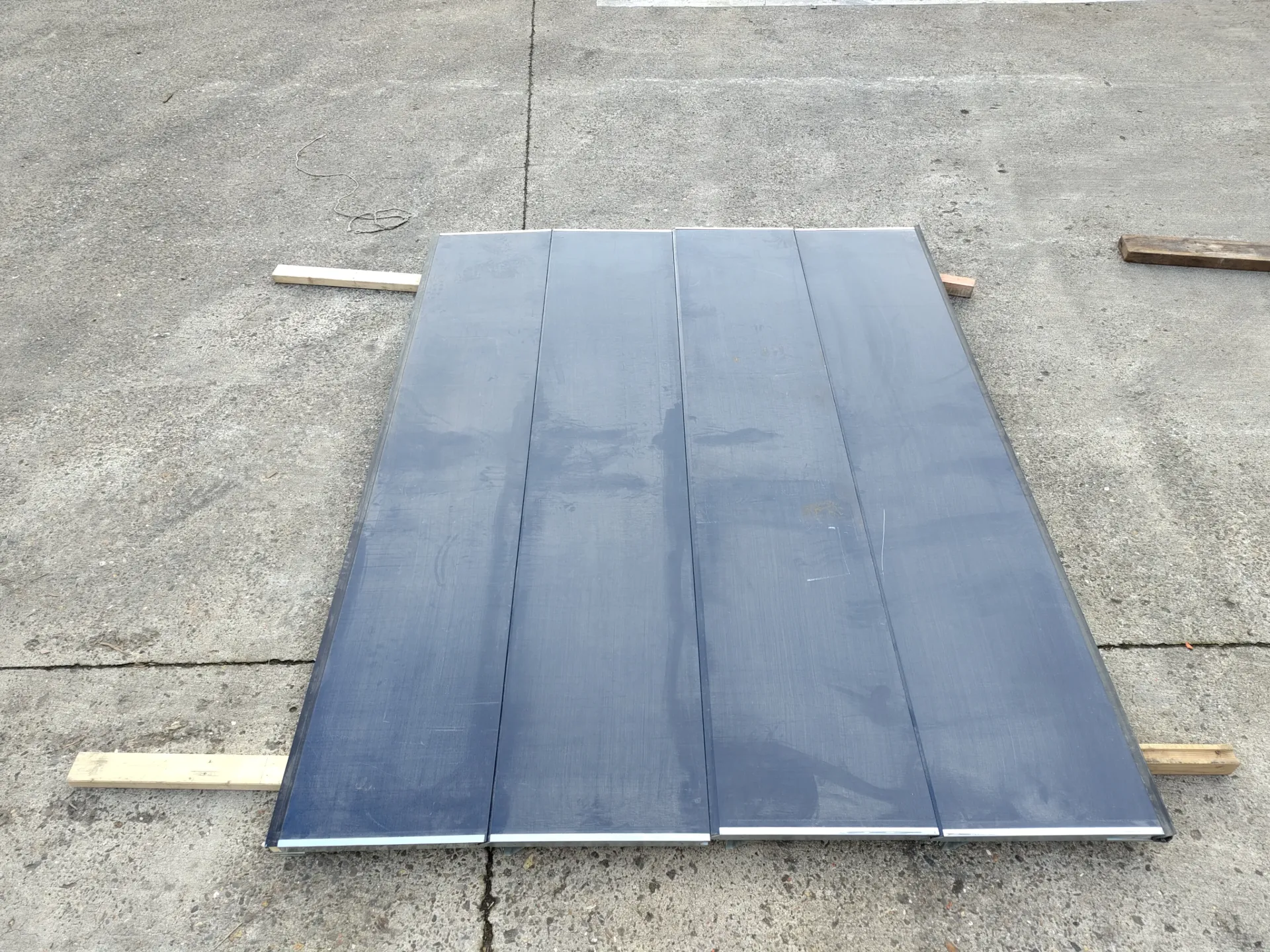 [DV - TétraBois] Porte de garage sectionnelle avec imposte 275x220 cm (L)