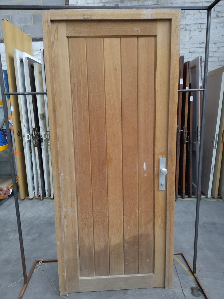 Porte extérieure en bois massif 206x82,5x4 cm (L)  