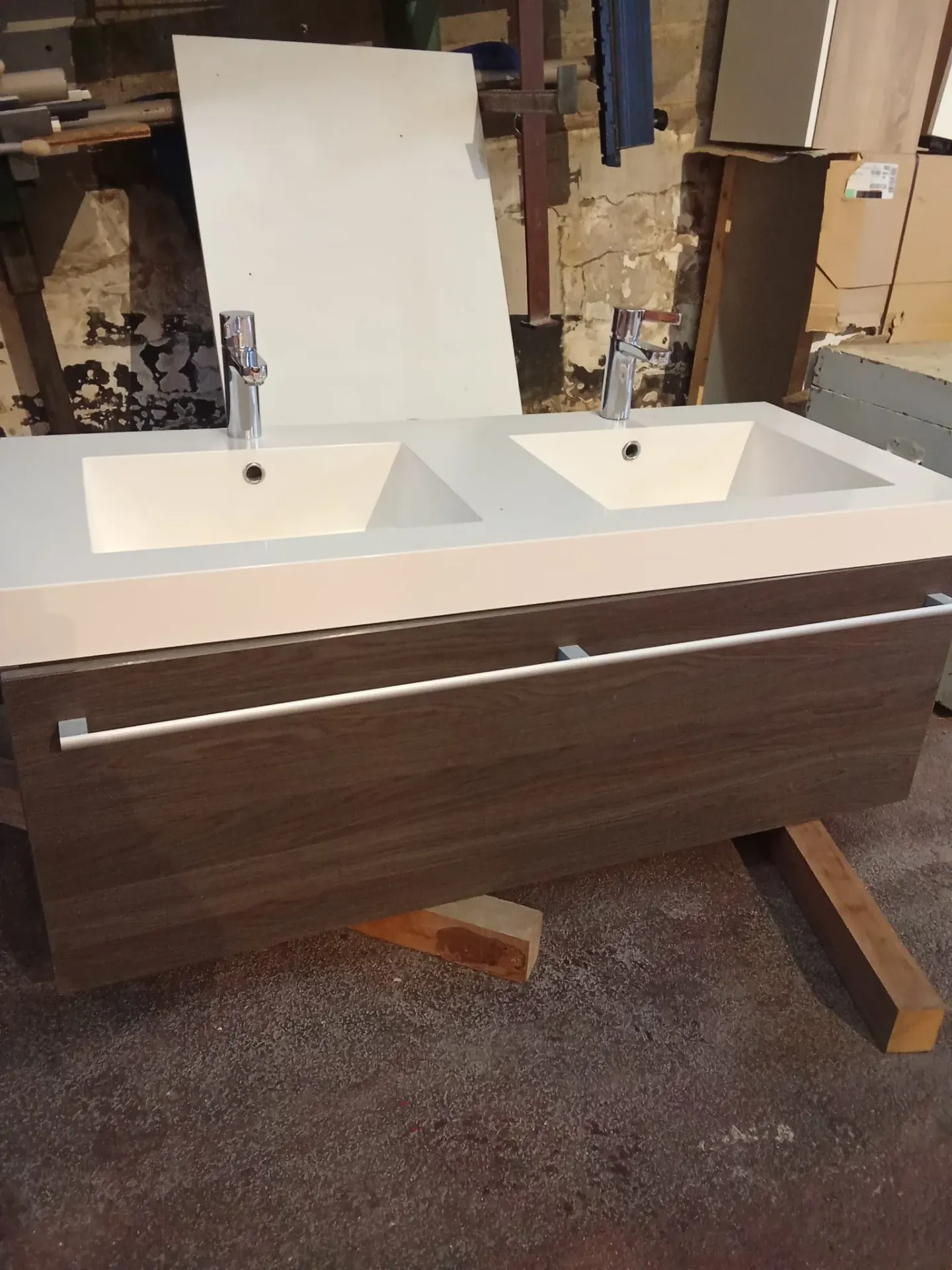 Meuble salle de bain double vasque (120*50*48)