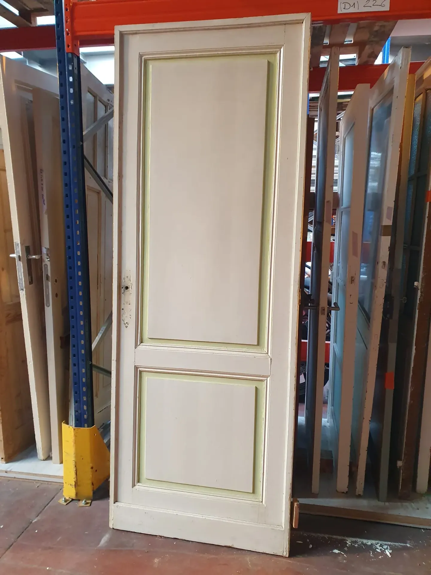 Porte ancienne à panneaux - 83,5*227