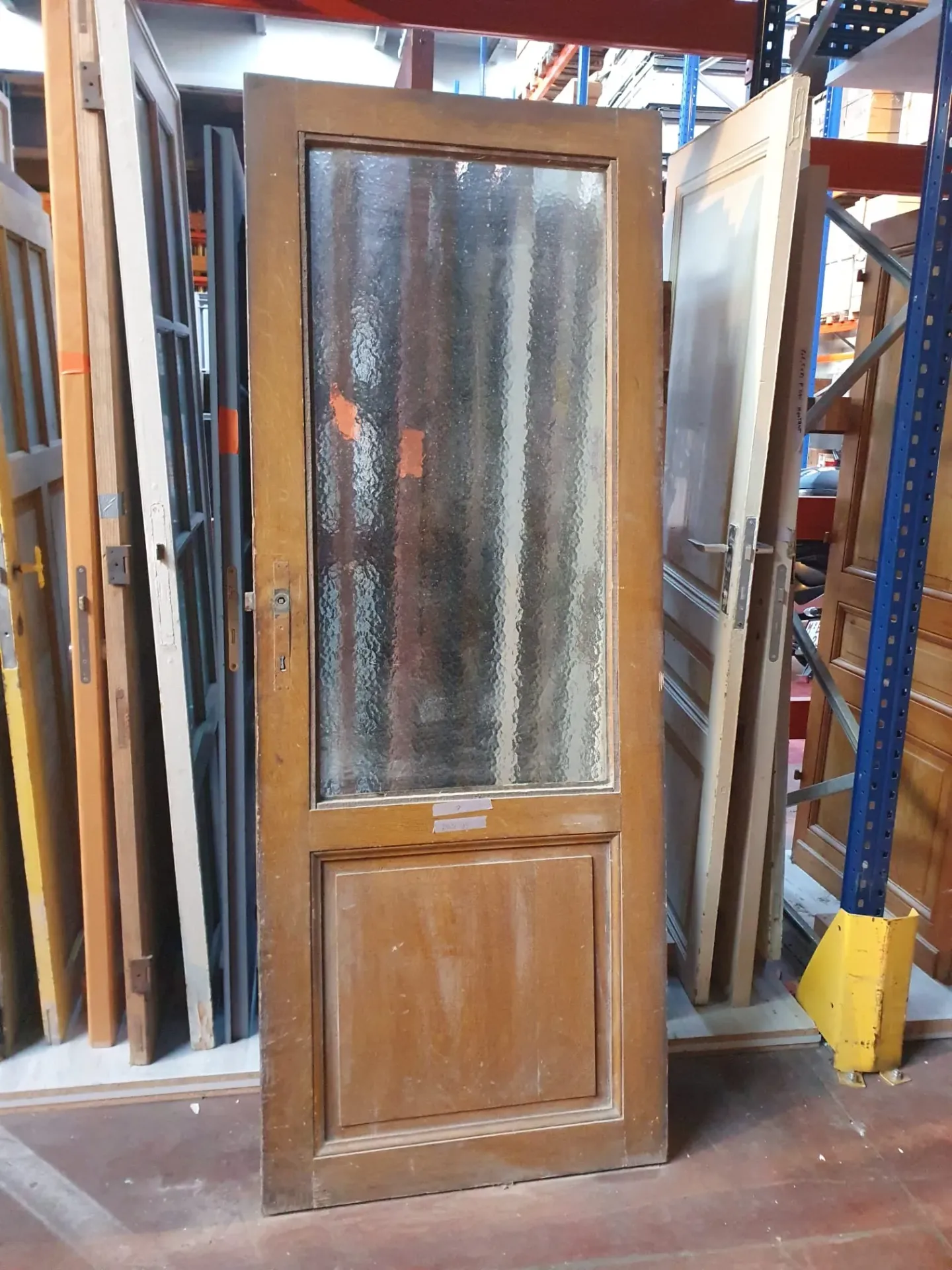 Porte avec vitrage martelé - 83*216,5