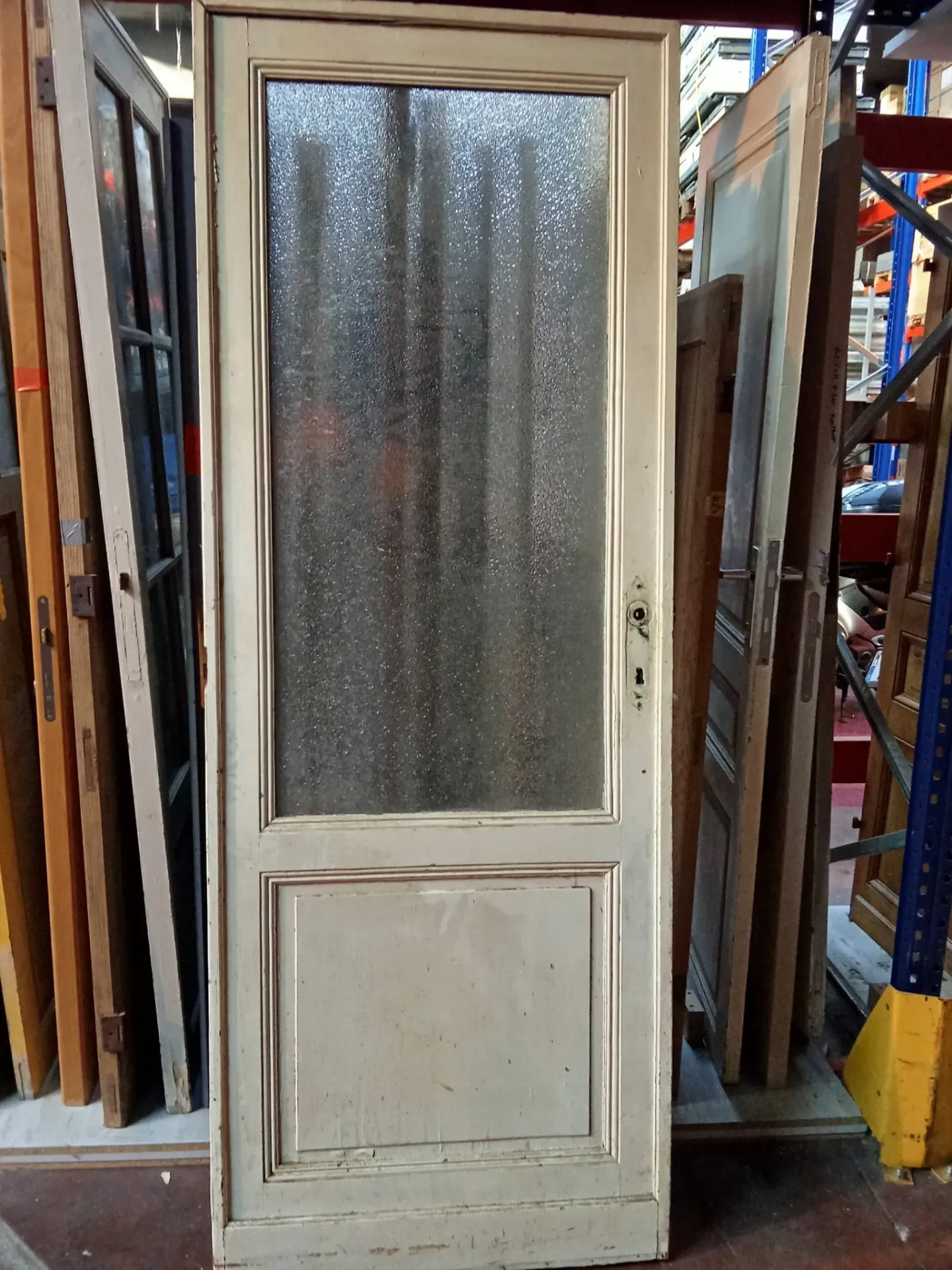 Porte avec vitrage martelé - 83,5*224