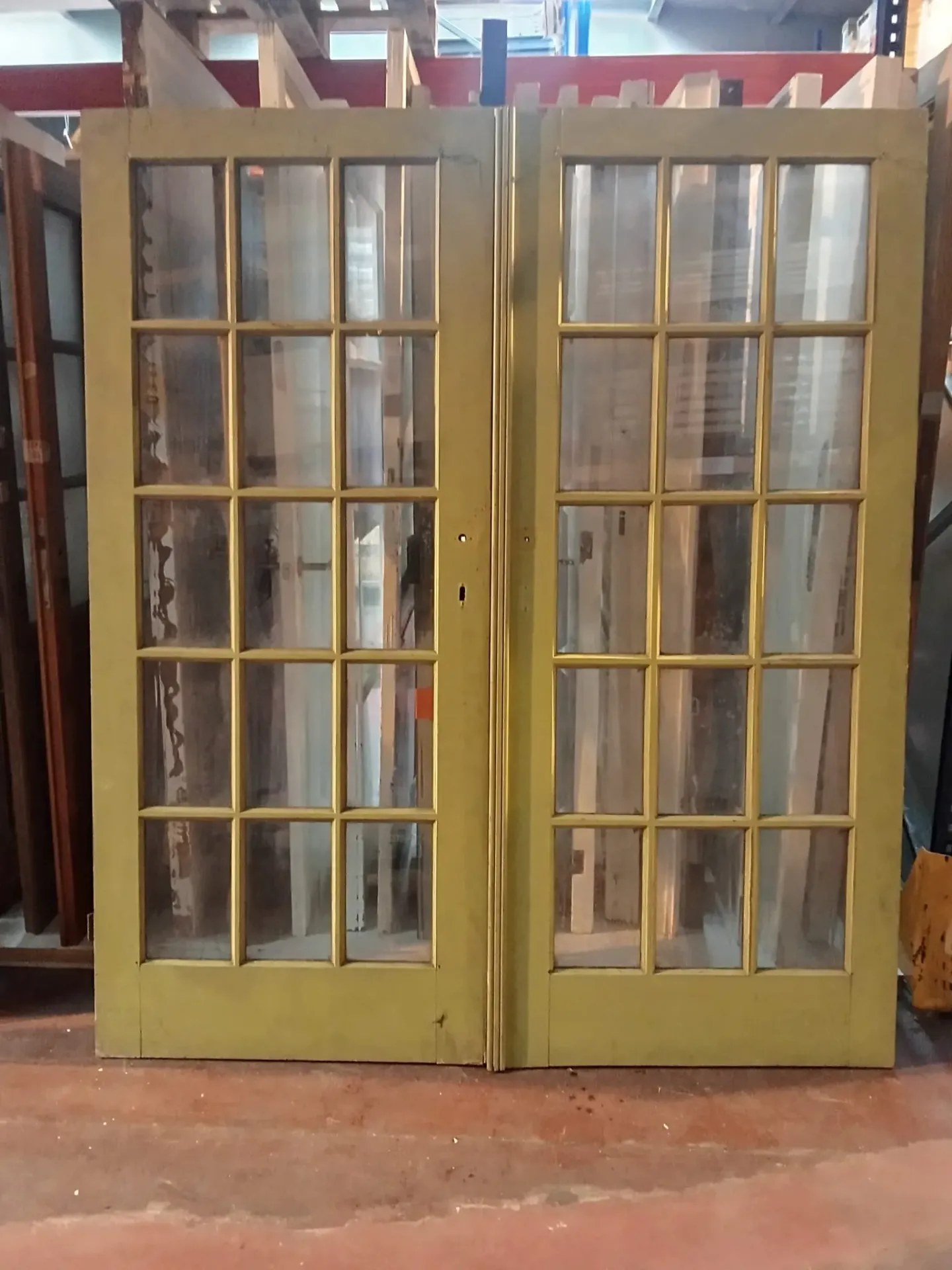 Double porte vitrée 15 carreaux - 173*202