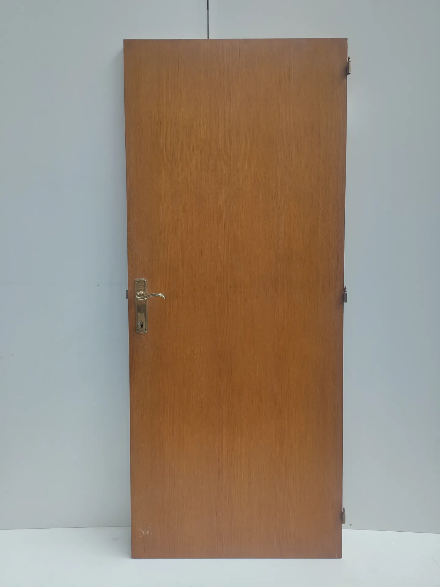 Porte intérieure bois plaqué - chambranle & clé (L)