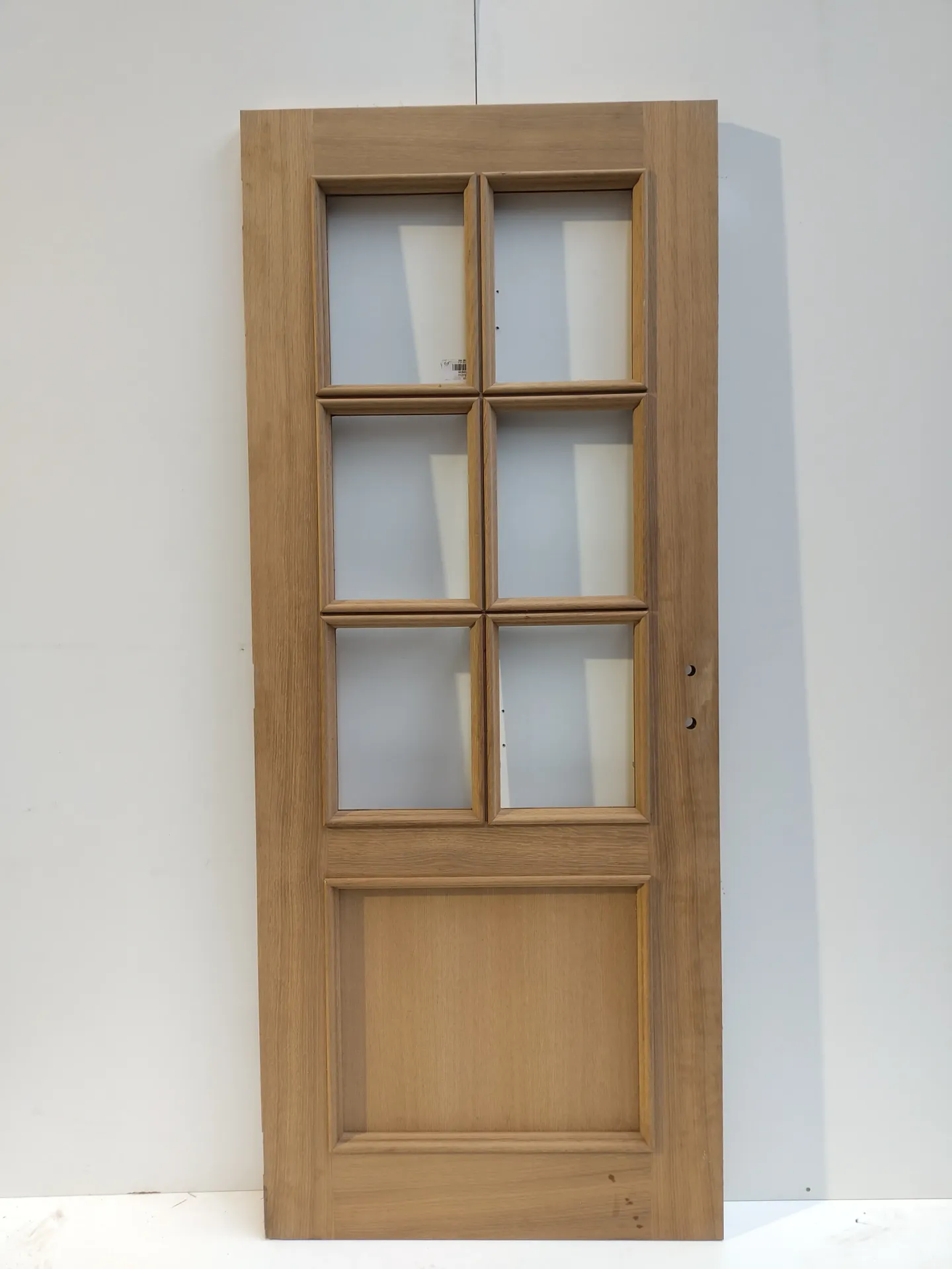 Porte bois vitrée 201,5x83x4 cm (L)