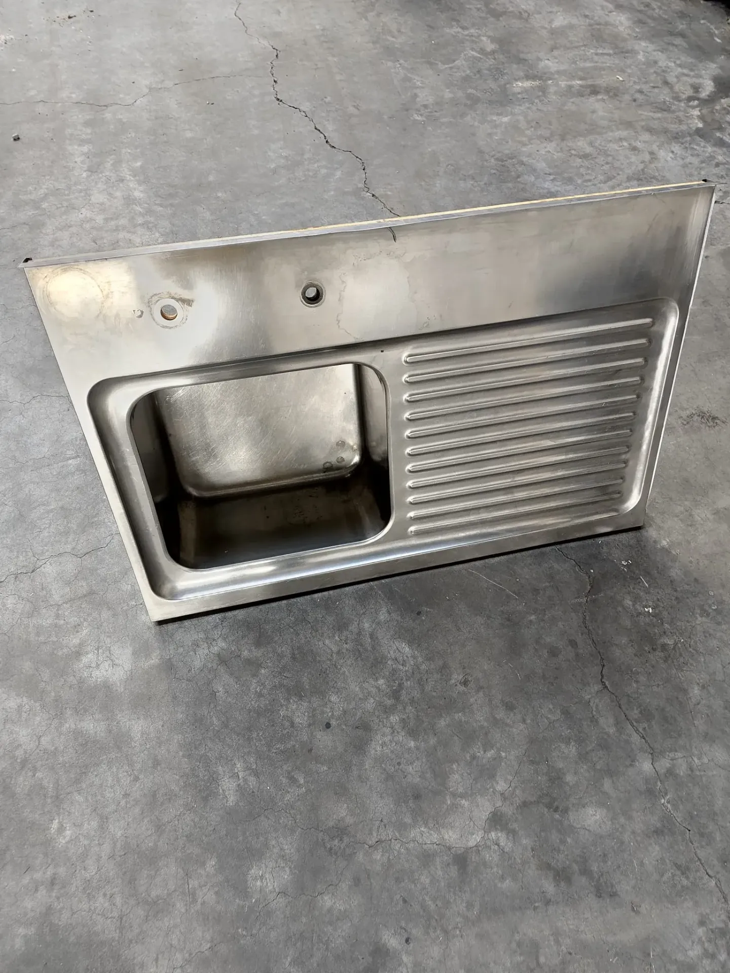 Grand évier inox 122x81x31 cm (L)