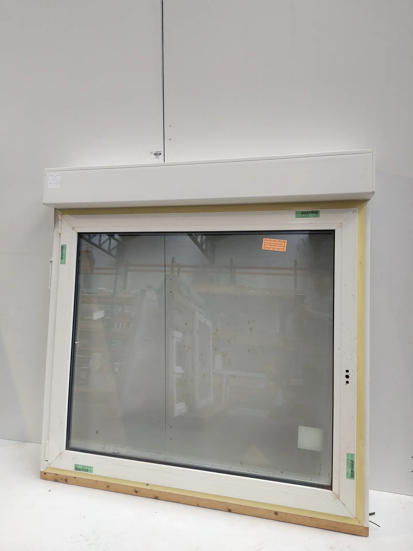 Châssis PVC 1 vantail avec volet 148x148x11,6 cm (L)