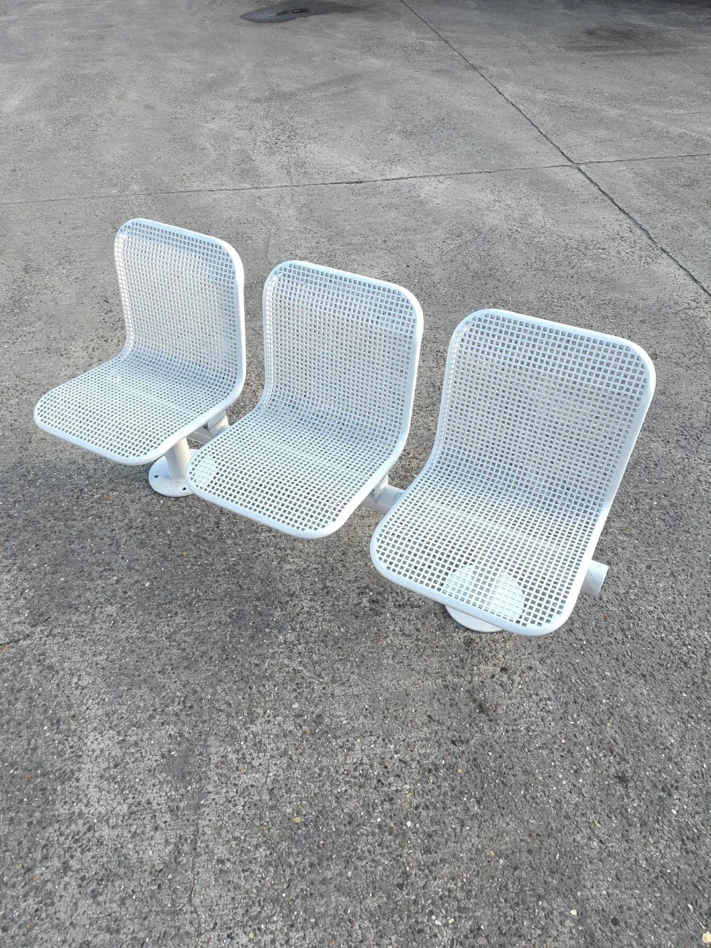 Banc métallique 3 places 180x83x50 cm (L)