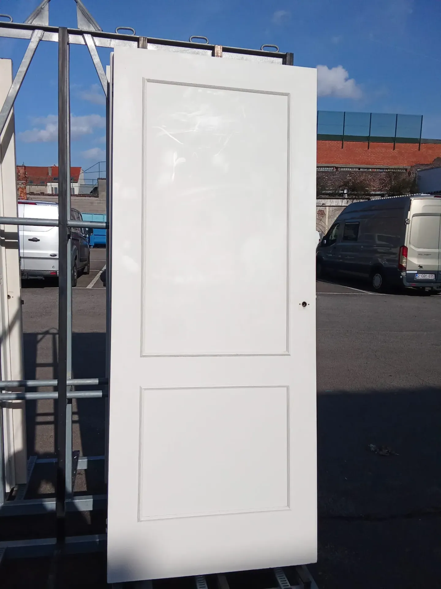 Porte moulurée une face poussée gauche(83*201)