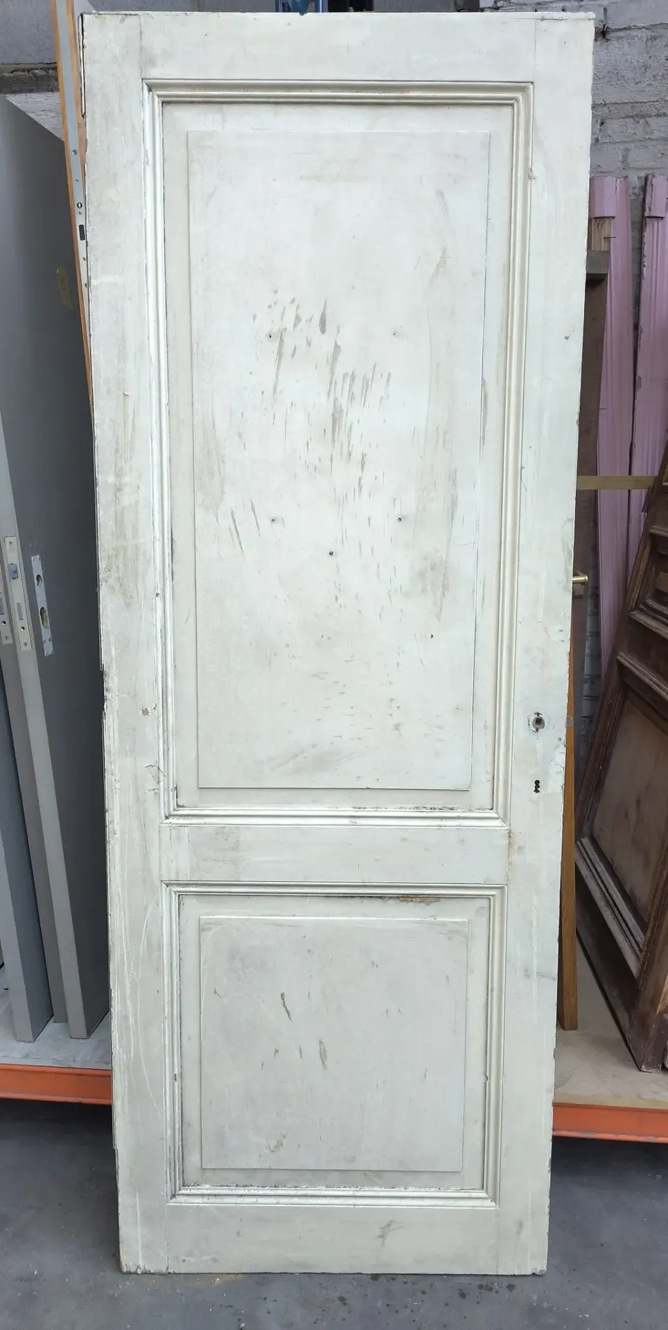 Porte ancienne 2 panneaux 223x82,5x4 cm (L)